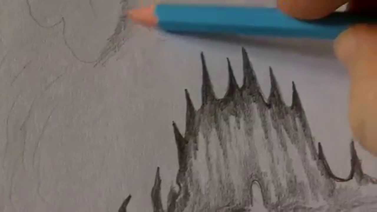 1280x720 How To Draw Fantasy Landscape From Imagination - Fantasy Landscape Drawing