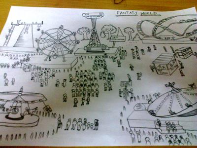 400x300 Fantasy World - Fantasy World Drawing