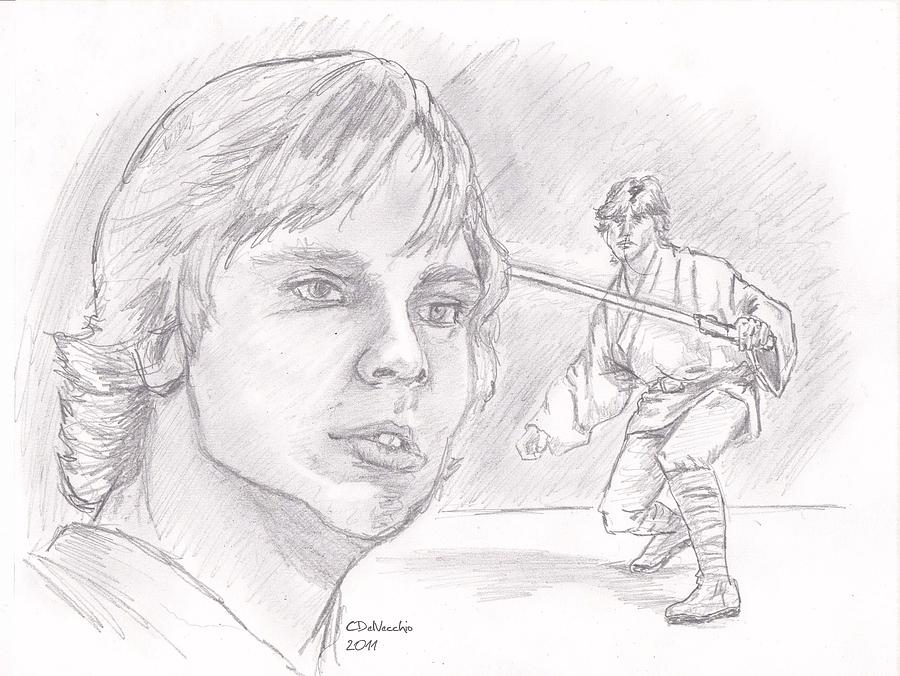900x676 luke skywalker - Farm Boy Drawing