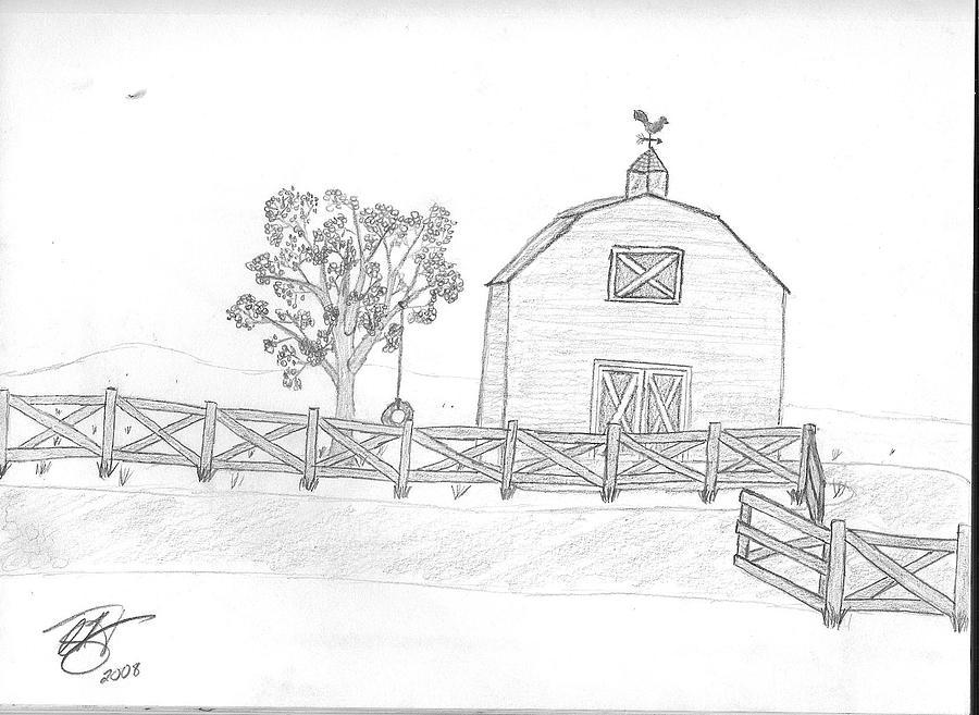 900x657 farm drawing farm field drawing pencil drawing of a field - Farm Field Drawing