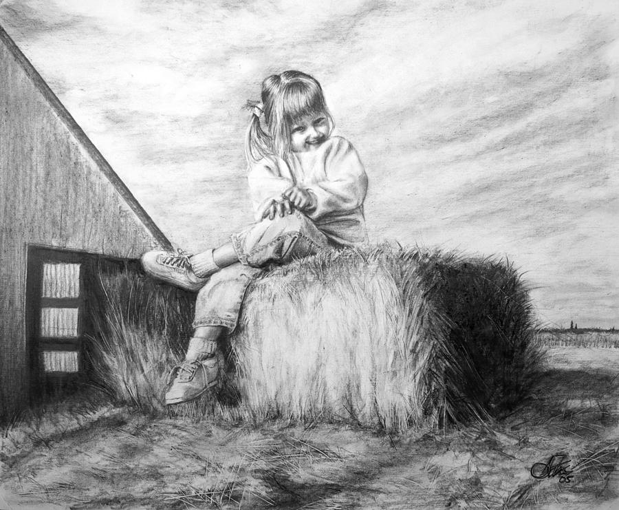900x741 Farm Girl Drawing - Farm Girl Drawing