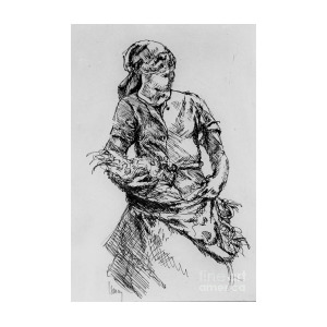 300x300 Farm Girl Drawing - Farm Girl Drawing