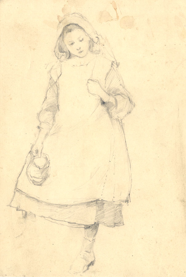 605x900 joseph harold swanwick - Farm Girl Drawing