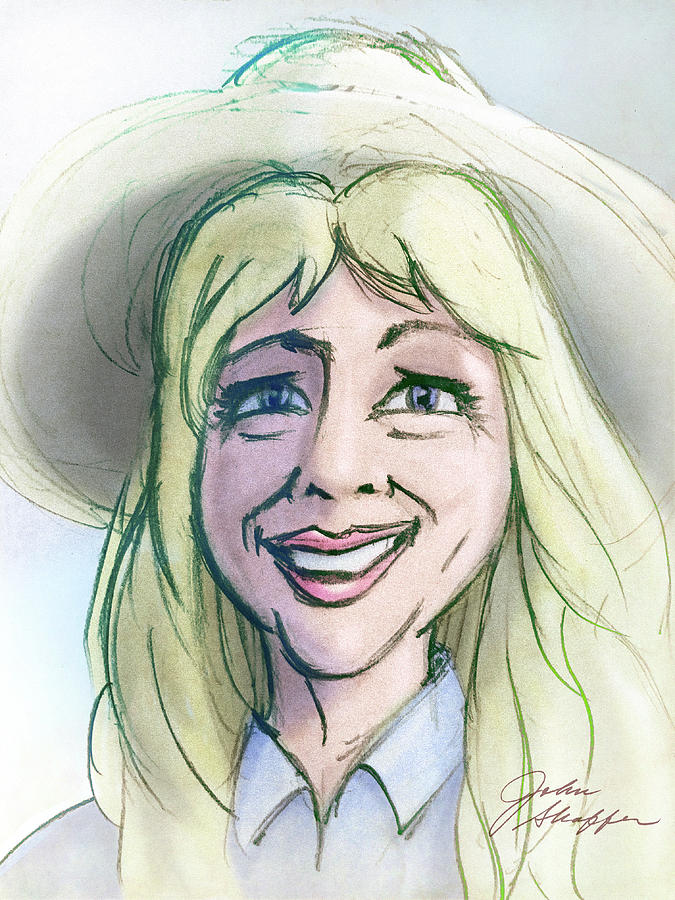 675x900 Pastel Farm Girl Drawing - Farm Girl Drawing