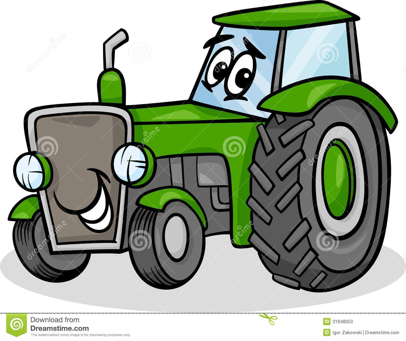 1300x1093 cartoon tractor cartoon illustration of funny farm tractor - Farm Tractor Drawing