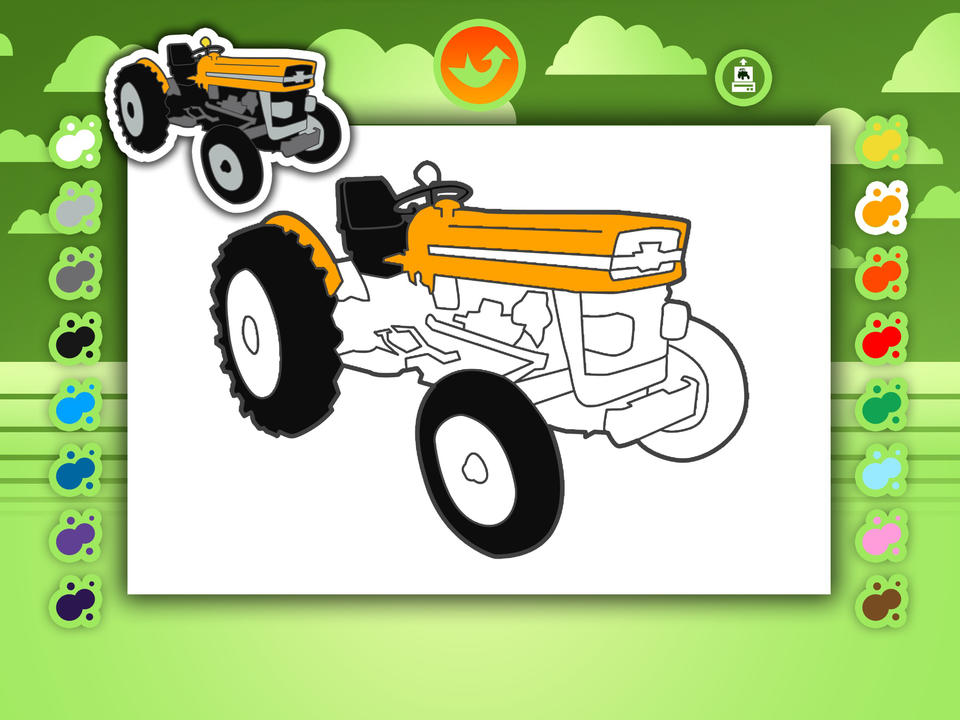 960x720 farm tractor activities for kids puzzles, drawing and other - Farm Tractor Drawing