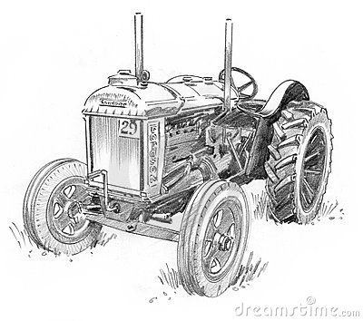 400x354 farm tractors drawings images coloring book tractor drawing - Farm Tractor Drawing