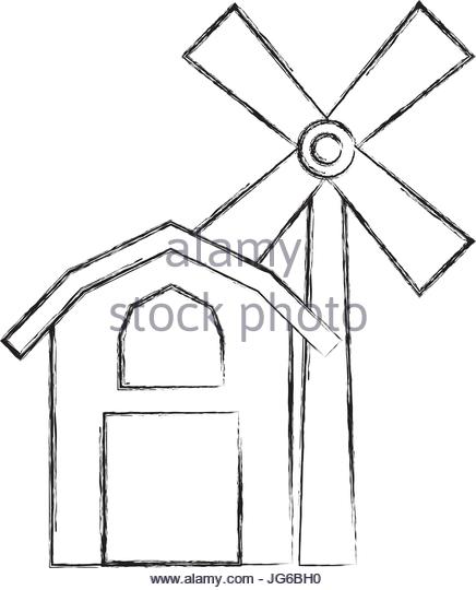 436x540 Farm Windmill Drawing - Farm Windmill Drawing