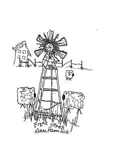 229x300 Windmill Farm Drawings Fine Art America - Farm Windmill Drawing