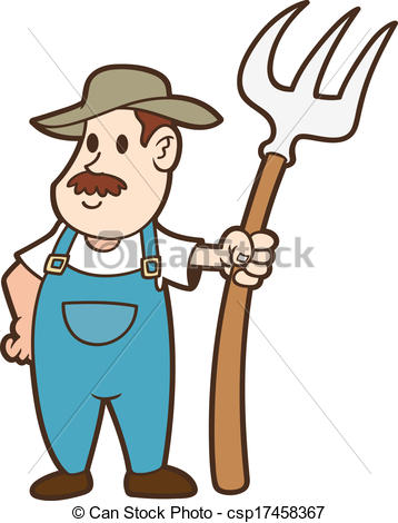 358x470 how to draw a cartoon farmer - Farmer Cartoon Drawing