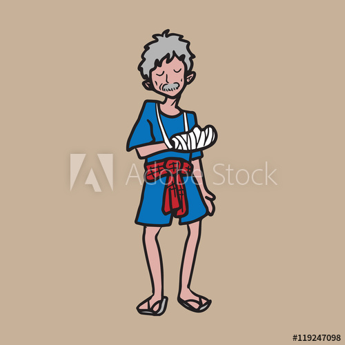 500x500 thai farmer old man cartoon drawing - Farmer Cartoon Drawing