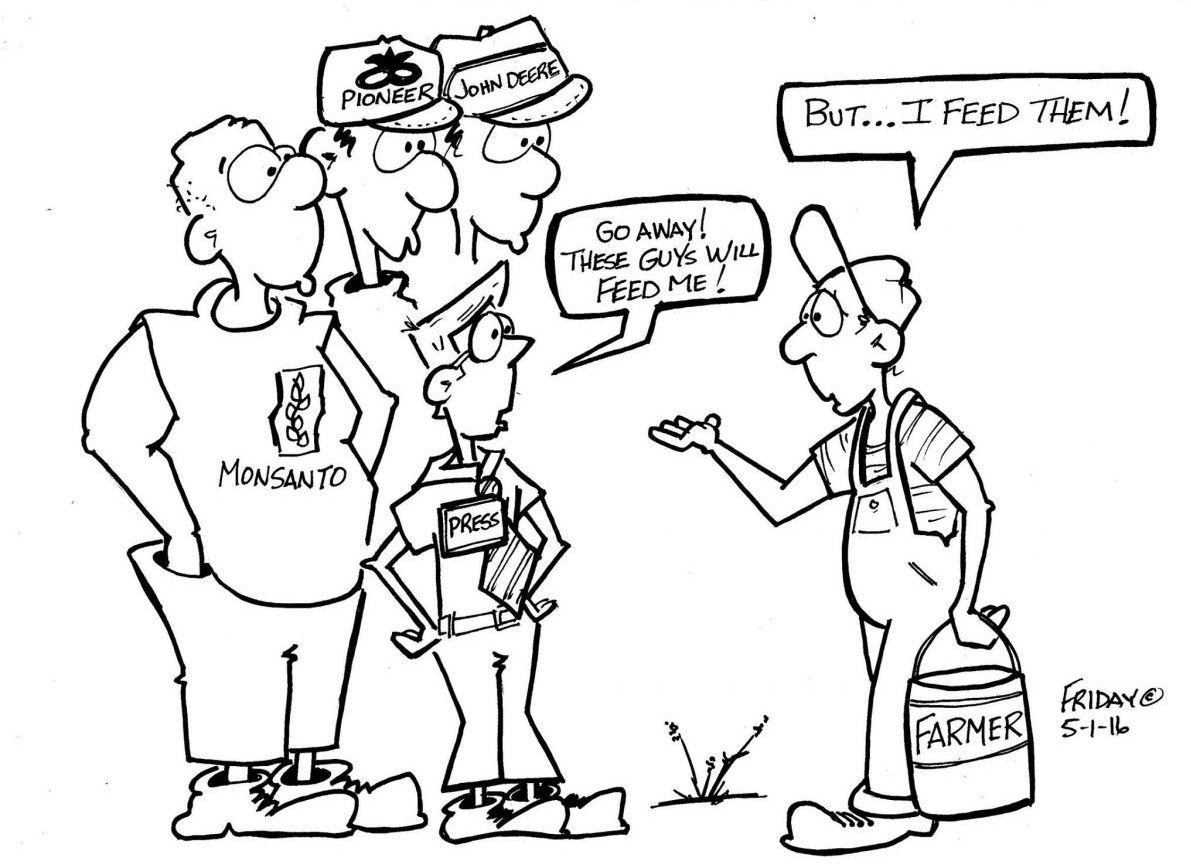 1191x864 an interview with rick friday, the cartoonist fired - Farmer Cartoon Drawing