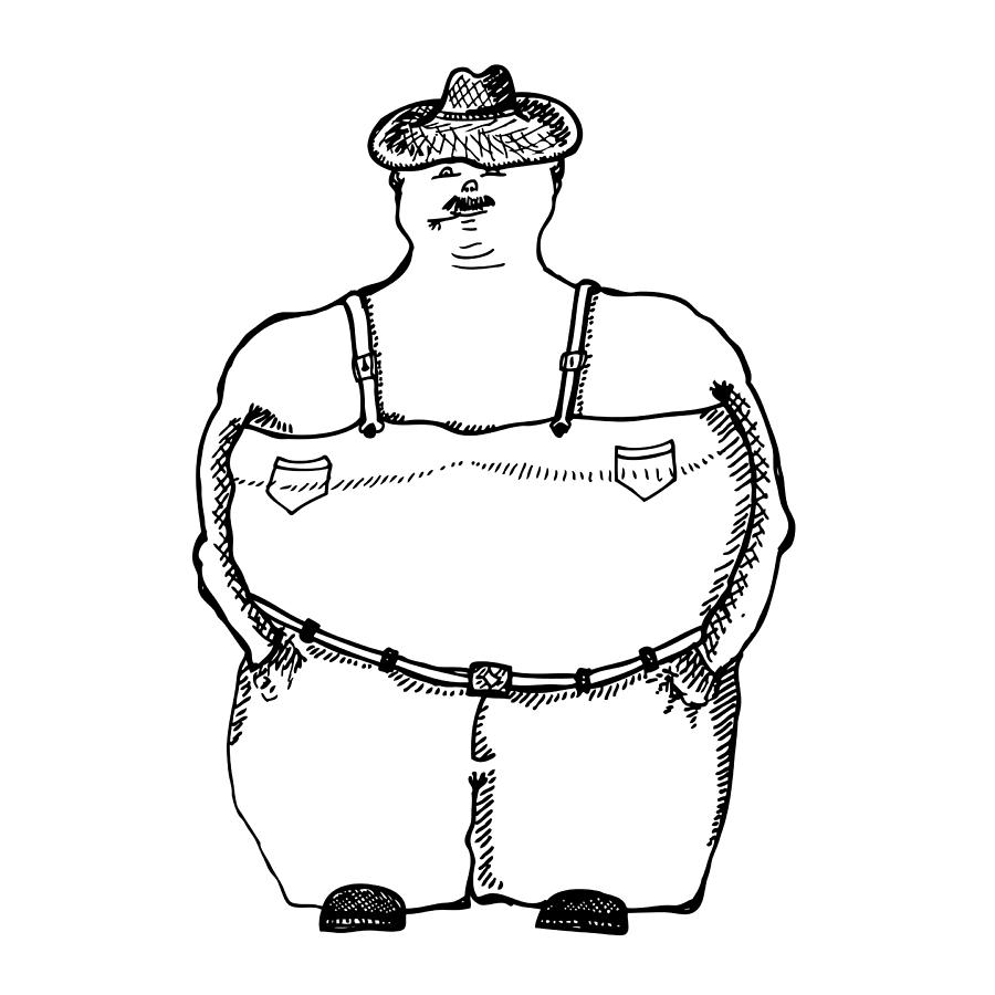 900x900 farmer drawing - Farmer Drawing