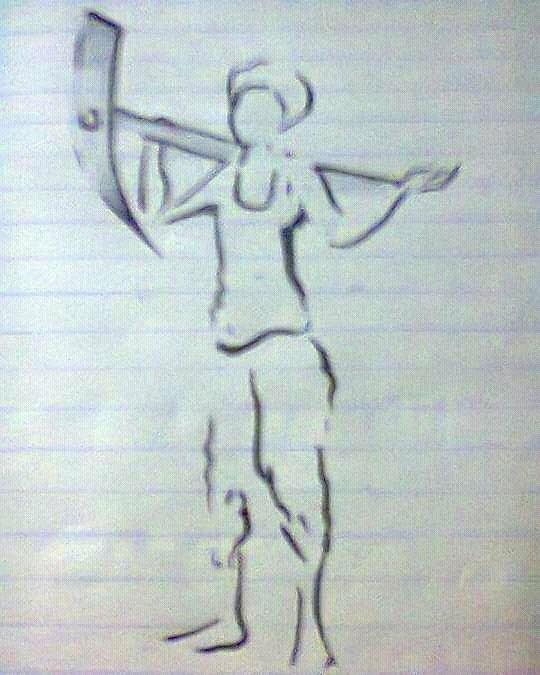 540x675 farmer sketch drawing - Farmer Drawing