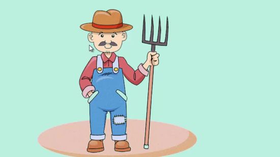 550x309 how to draw a farmer steps - Farmer Drawing Images