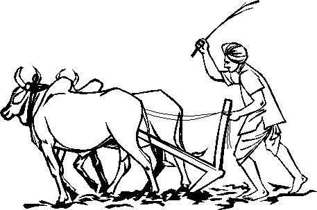 457x303 indian farmer clipart images - Farmer Drawing Images