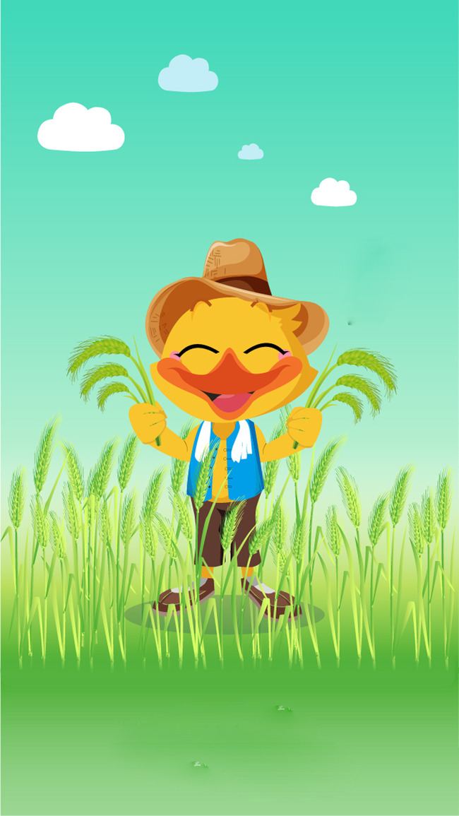 650x1155 pumpkin cartoon farmer drawing, art, holiday, grass background - Farmer Drawing Images