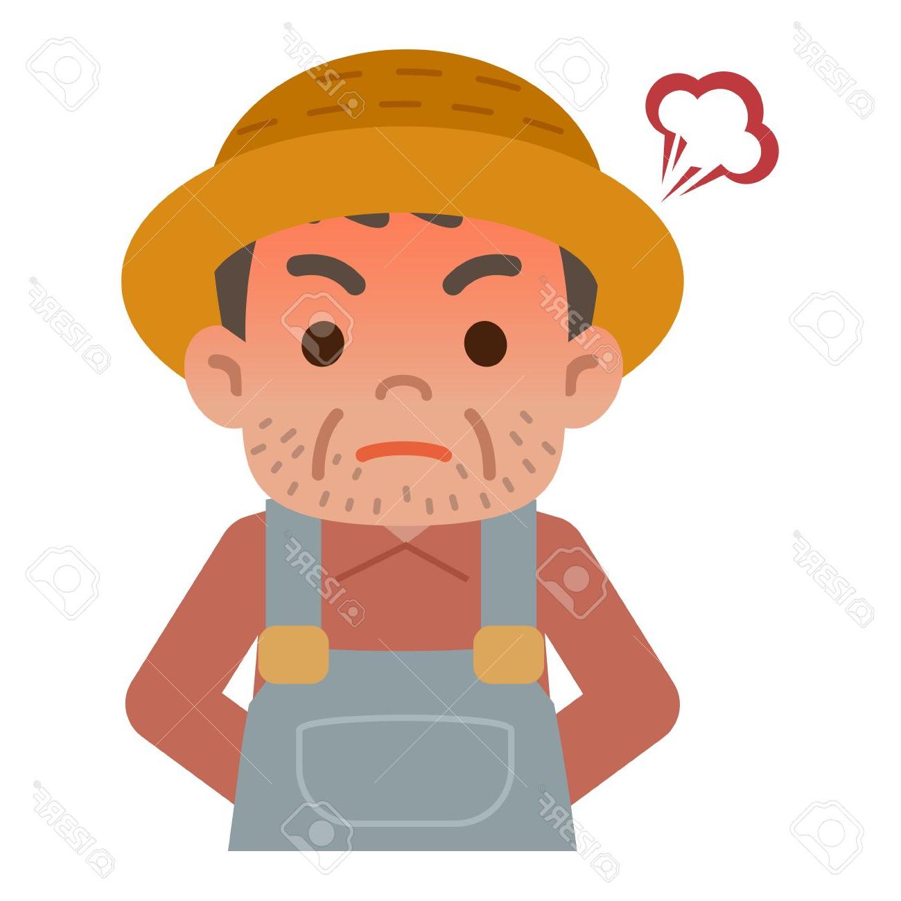 1300x1300 unique angry farmer drawing - Farmer Drawing Images