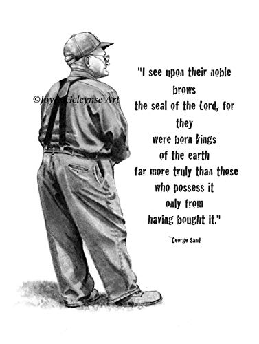 377x500 farmers art print, drawing of farmer, with quote - Farmer Drawing Images