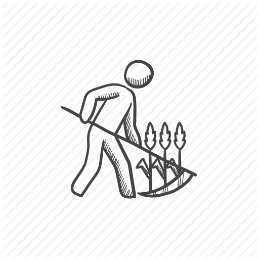 512x512 drawing farmer agricultural field transparent png clipart free - Farmer Drawing Images