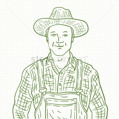 450x450 Free Farmer Man Stock Vectors Stockunlimited - Farmer Man Drawing