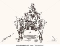 236x187 Farmer In Indian Drawing, Drawings, Art - Farmer Man Drawing