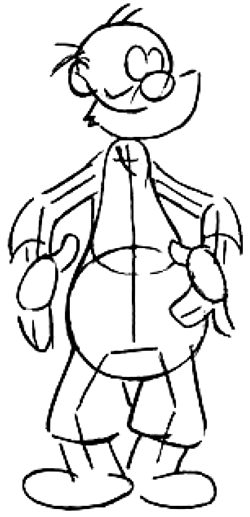 250x517 Step How To Draw Cartoon Old Farmer Man - Farmer Man Drawing