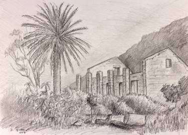 375x270 old farm house drawing - Farmhouse Drawing