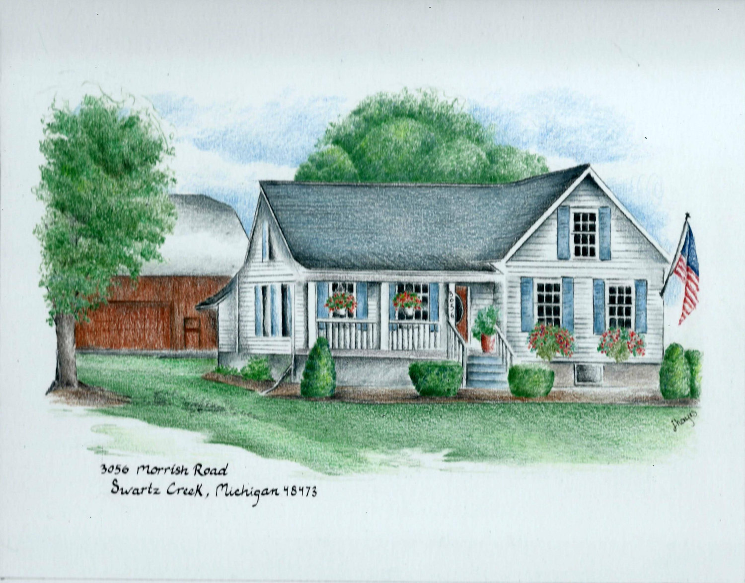 Farmhouse Drawing at Explore collection of