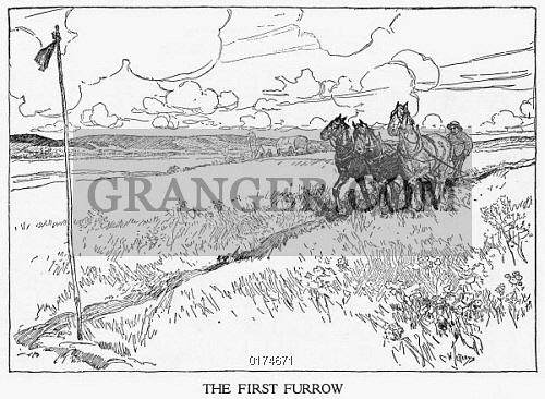 500x366 Image Of Canada Farmer - Farmland Drawing