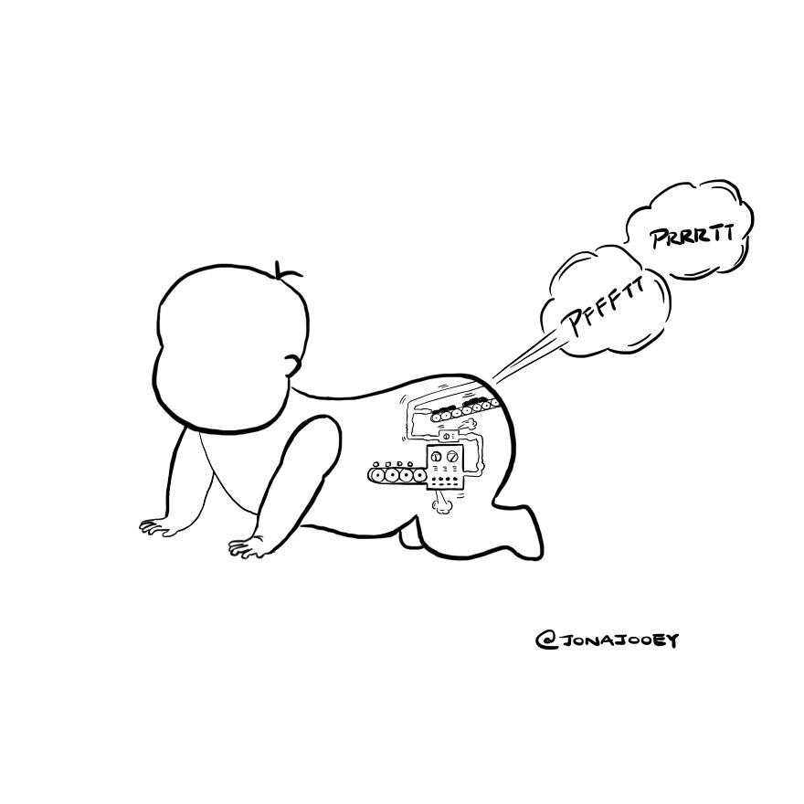 880x880 babies are just cute fart machines bored panda - Fart Drawing