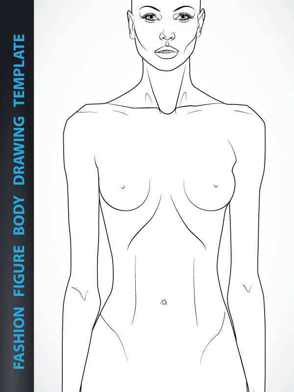 600x800 Fashion Figure Drawing Template - Fashion Body Drawing