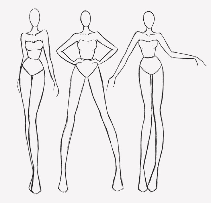 736x705 Fashion Figures - Fashion Body Drawing