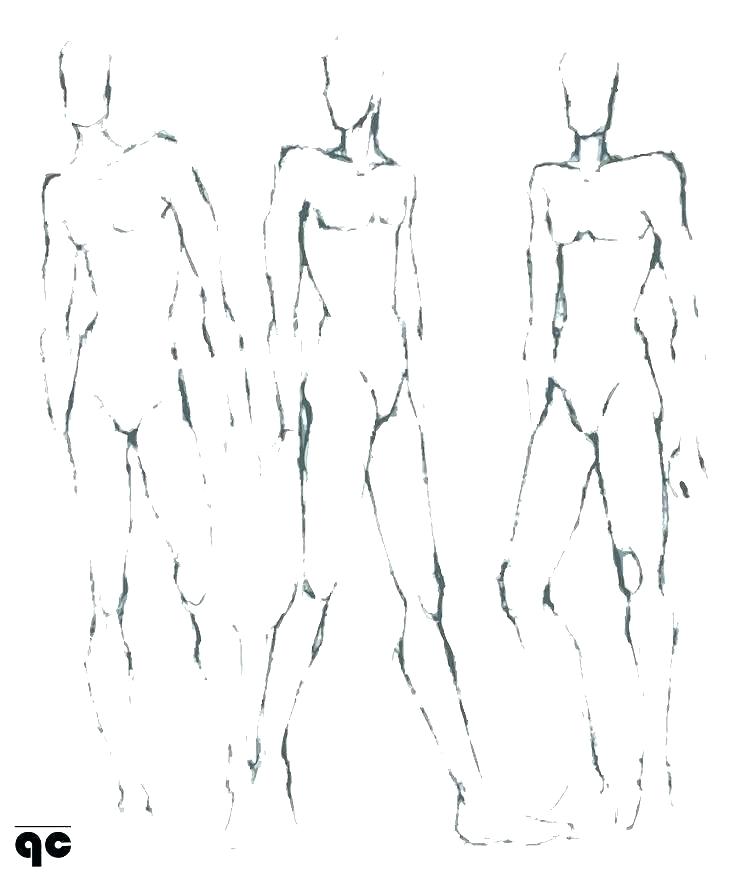 736x876 fashion illustration template design body catwalk model sketch - Fashion Body Drawing