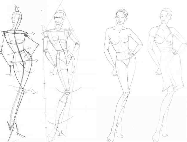 636x485 Figurinyampdliaampeskizov Fashion - Fashion Body Drawing
