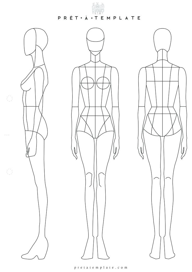 736x1041 drawing fashion bodies photos body template outline human - Fashion Body Drawing
