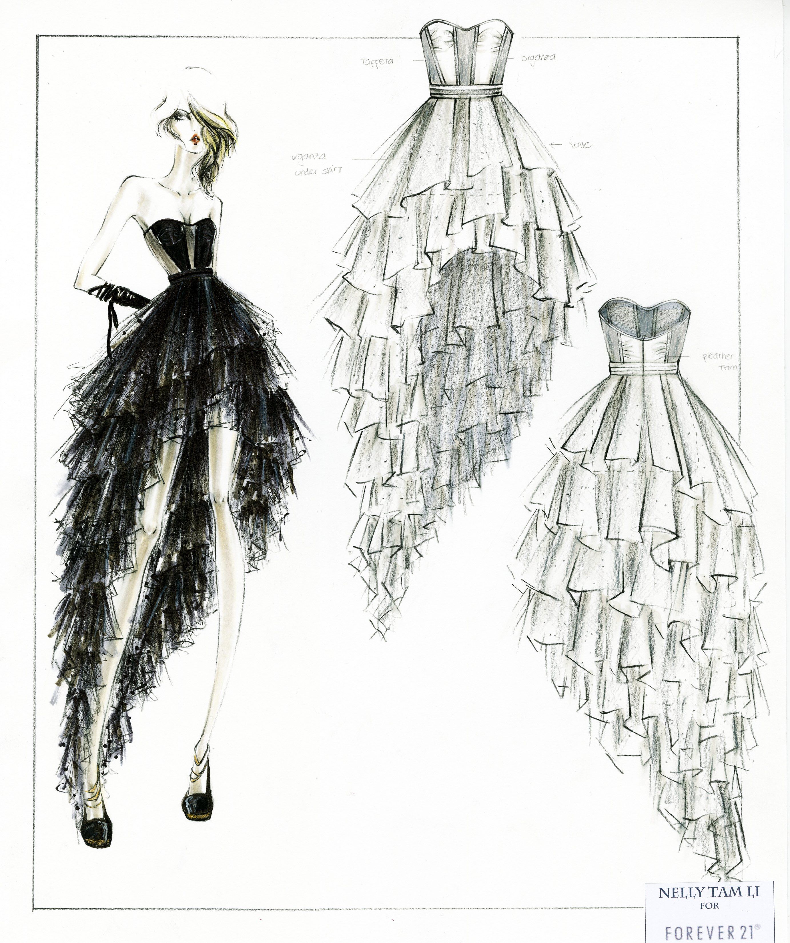 2764x3300 fashion design sketches of dresses fashion design sketches - Fashion Designing Drawing