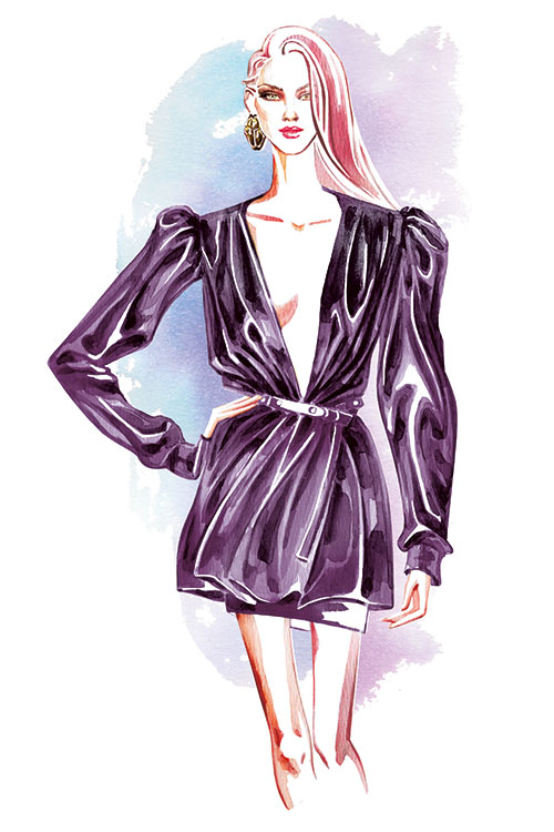 500x750 fashion drawing illustration intermediate creative fashion - Fashion Drawing