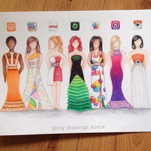 640x640 new app dresses! comment which one you - Fashion Drawing Apps