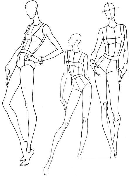 Fashion Drawing Base at PaintingValley.com | Explore collection of ...