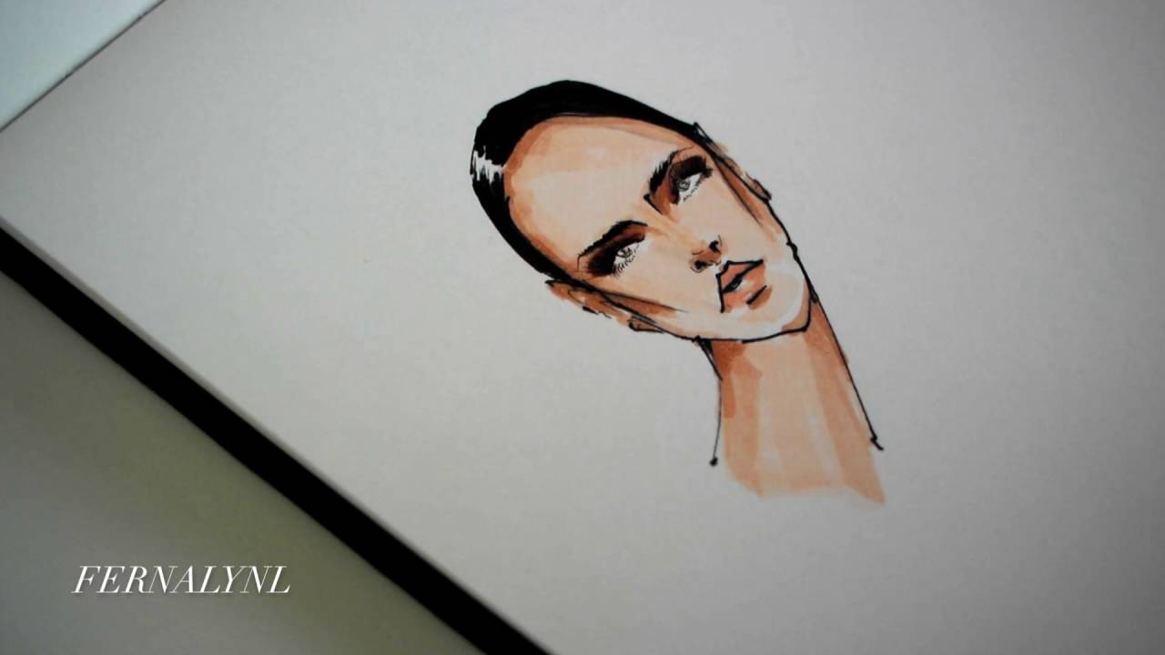1280x720 Faces In Fashion Illustration - Fashion Drawing Face