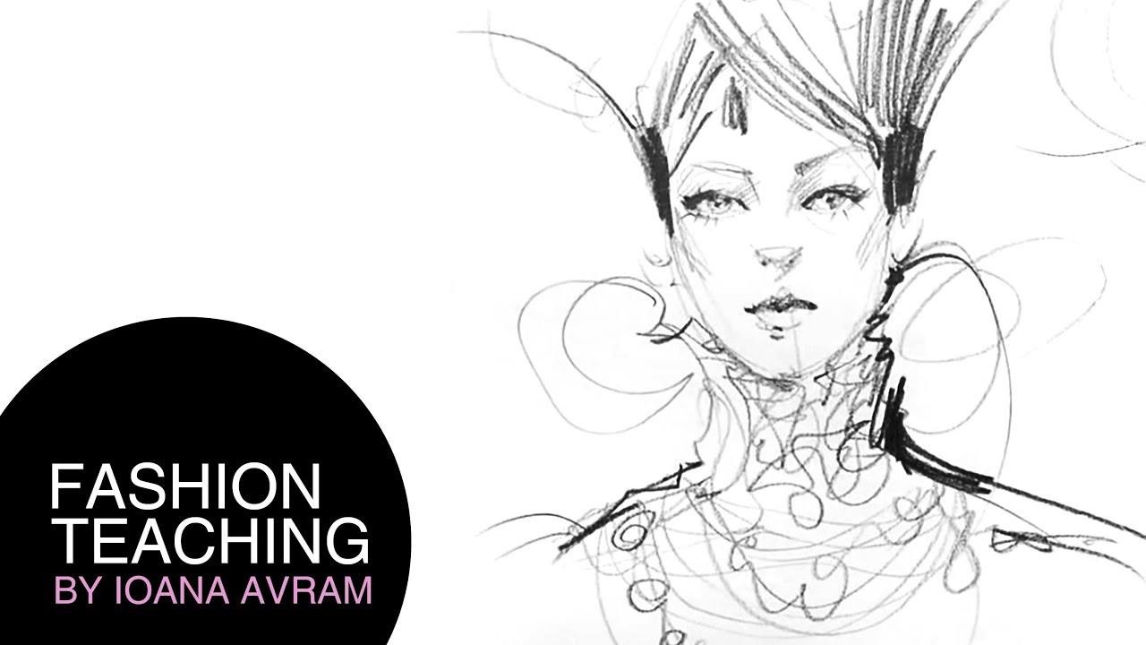 1280x720 How To Draw Faces In Fashion Illustration - Fashion Drawing Face