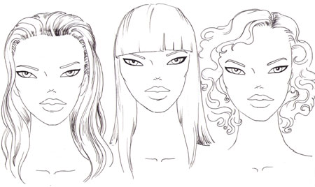 450x268 How To Draw The Face I Draw Fashion - Fashion Drawing Face