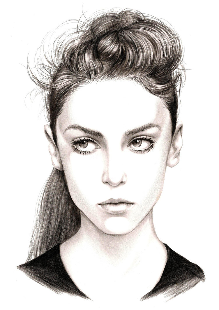 752x1063 Face - Fashion Drawing Face