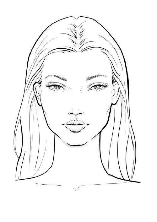 500x707 cutey illustration have you to remember - Fashion Drawing Face