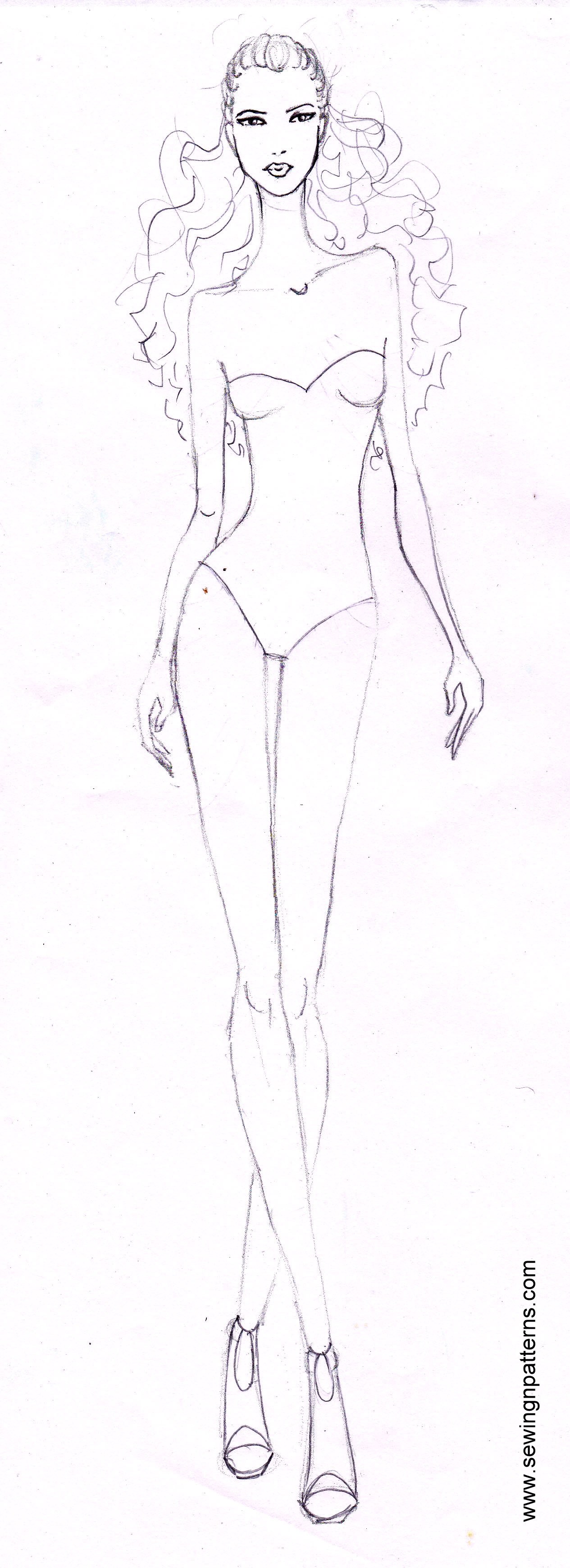 1265x3480 Step - Fashion Drawing For Beginners