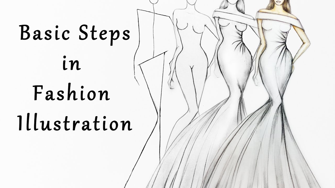 1280x720 Steps In Fashion Illustration - Fashion Drawing For Beginners