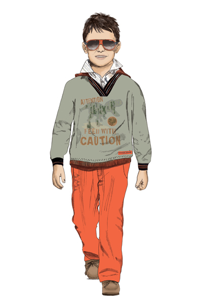 425x601 Fashion Illustration Kids And Baby On Behance - Fashion Drawing For Kids