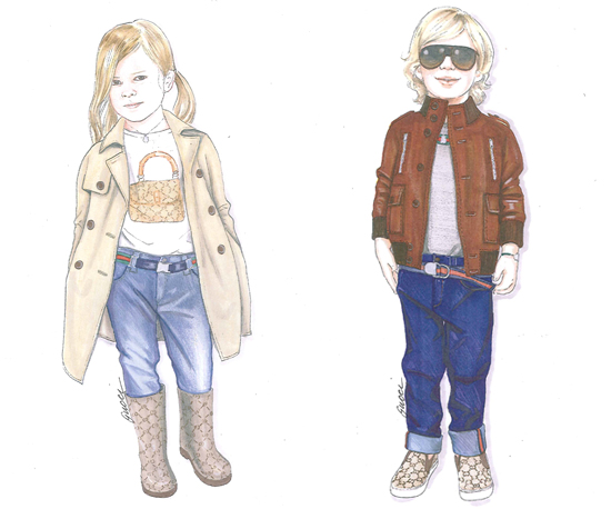 550x458 gucci's children's clothing popsugar fashion australia - Fashion Drawing For Kids