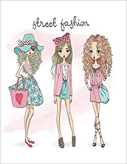 260x336 Street Fashion Quote Cover Kids Large Ruled Notebook Lined - Fashion Drawing For Kids